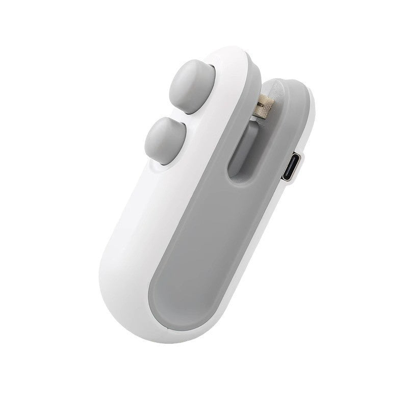 Mini selladora 2 en 1, máquina para abrir bolsas de snacks, selladora USB doméstica, selladora al vacío, selladora de bolsas de plástico para snacks.